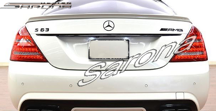 Custom Mercedes S Class  Sedan Trunk Wing (2007 - 2013) - $379.00 (Part #MB-084-TW)
